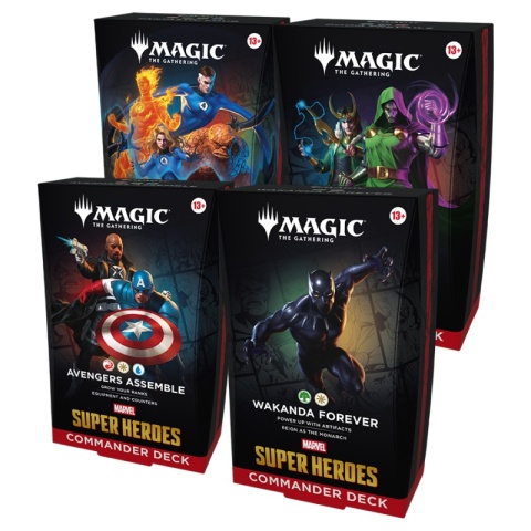 Marvel Super Heroes Commander Deck Set (4 Decks)